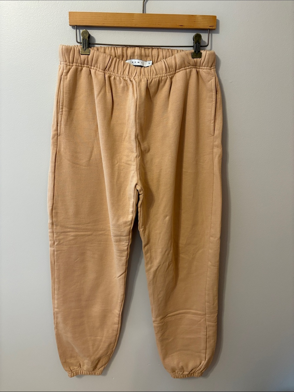 MNML Peach/Tan Men's Elastic-Waist Jogger Sweatpants